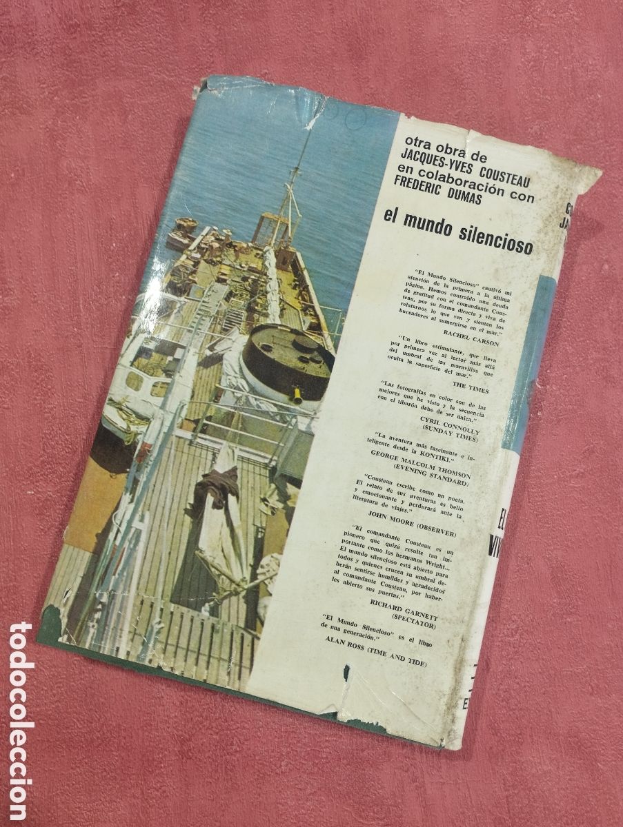 Libros de segunda mano: El mar viviente. Comandante J.Y. Cousteau y James Dugan. - Foto 3