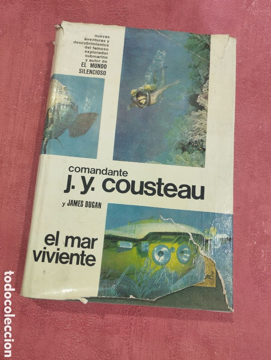 Libros de segunda mano: El mar viviente. Comandante J.Y. Cousteau y James Dugan. - Foto 1
