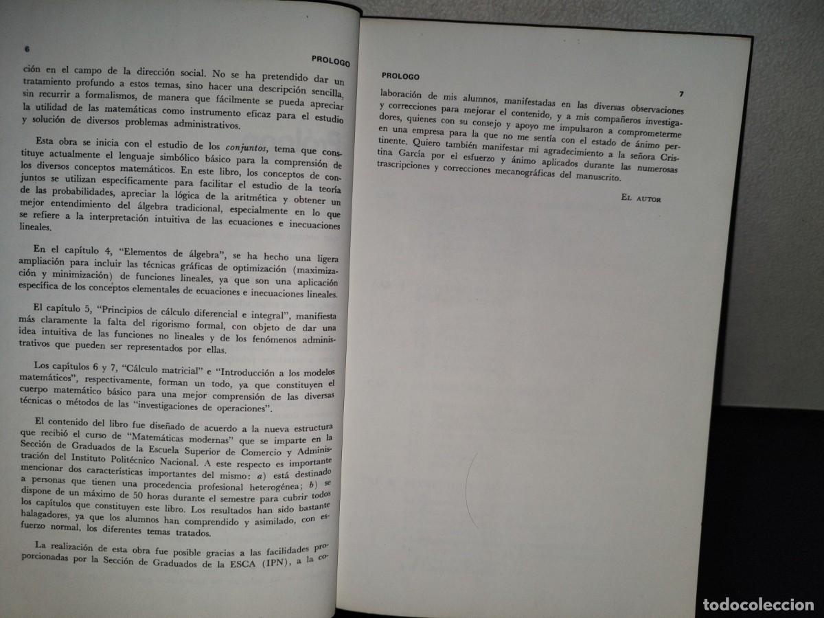 Libros de segunda mano de ciencias: 157- ELEMENTOS DE MATEM&Aacute;TICAS PARA LA ADMINISTRACI&Oacute;N - FERNANDO IBARRA AISPURO - Foto 6