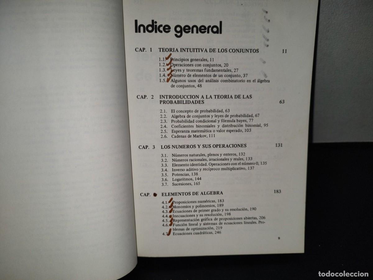 Libros de segunda mano de ciencias: 157- ELEMENTOS DE MATEM&Aacute;TICAS PARA LA ADMINISTRACI&Oacute;N - FERNANDO IBARRA AISPURO - Foto 7
