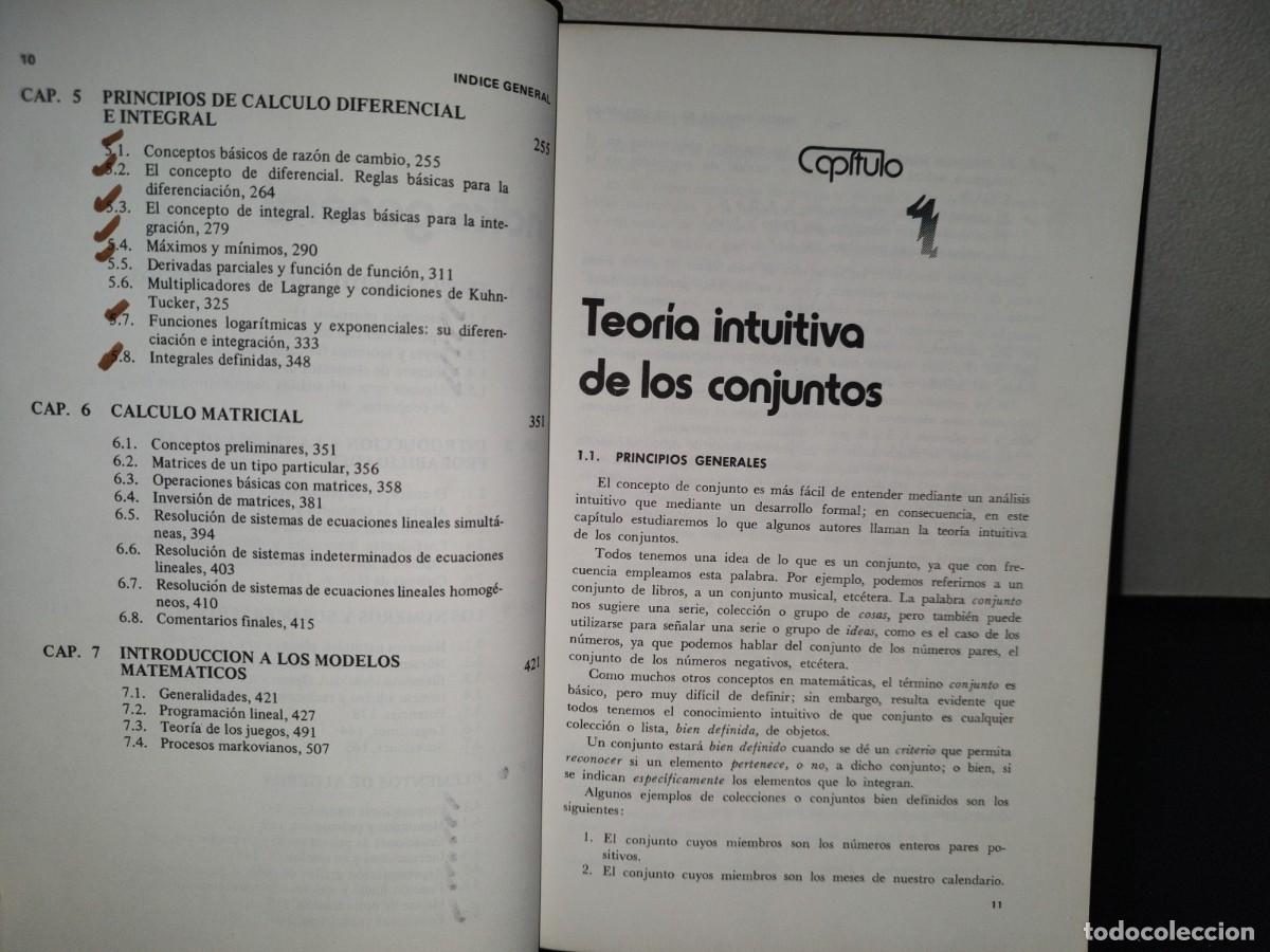 Libros de segunda mano de ciencias: 157- ELEMENTOS DE MATEM&Aacute;TICAS PARA LA ADMINISTRACI&Oacute;N - FERNANDO IBARRA AISPURO - Foto 8