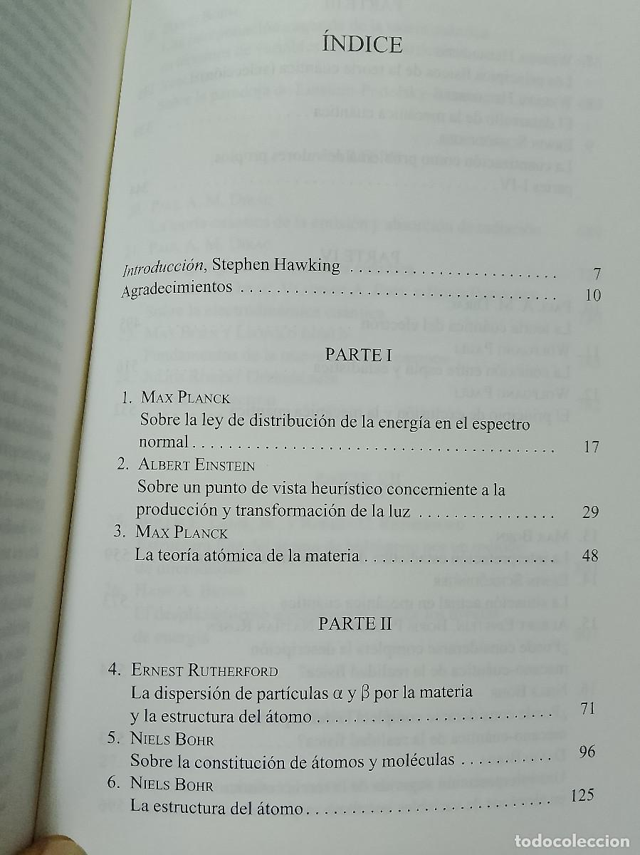 Libros de segunda mano de ciencias: VV.AA. (Edici&oacute;n e introducci&oacute;n de Stephen Hawking): Los sue&ntilde;os de los que est&aacute; hecha la materia - Foto 3