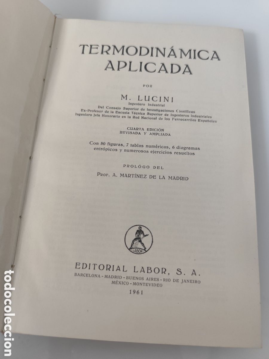 Libros de segunda mano de ciencias: Termodin&aacute;mica aplicada.- Lucini, Manuel - Foto 4