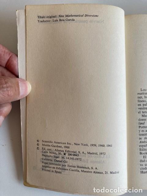 Libros de segunda mano de ciencias: CONCEPTOS DE MATEM&Aacute;TICA MODERNA - NUEVOS PASATIEMPOS MATEM&Aacute;TICOS - Foto 4