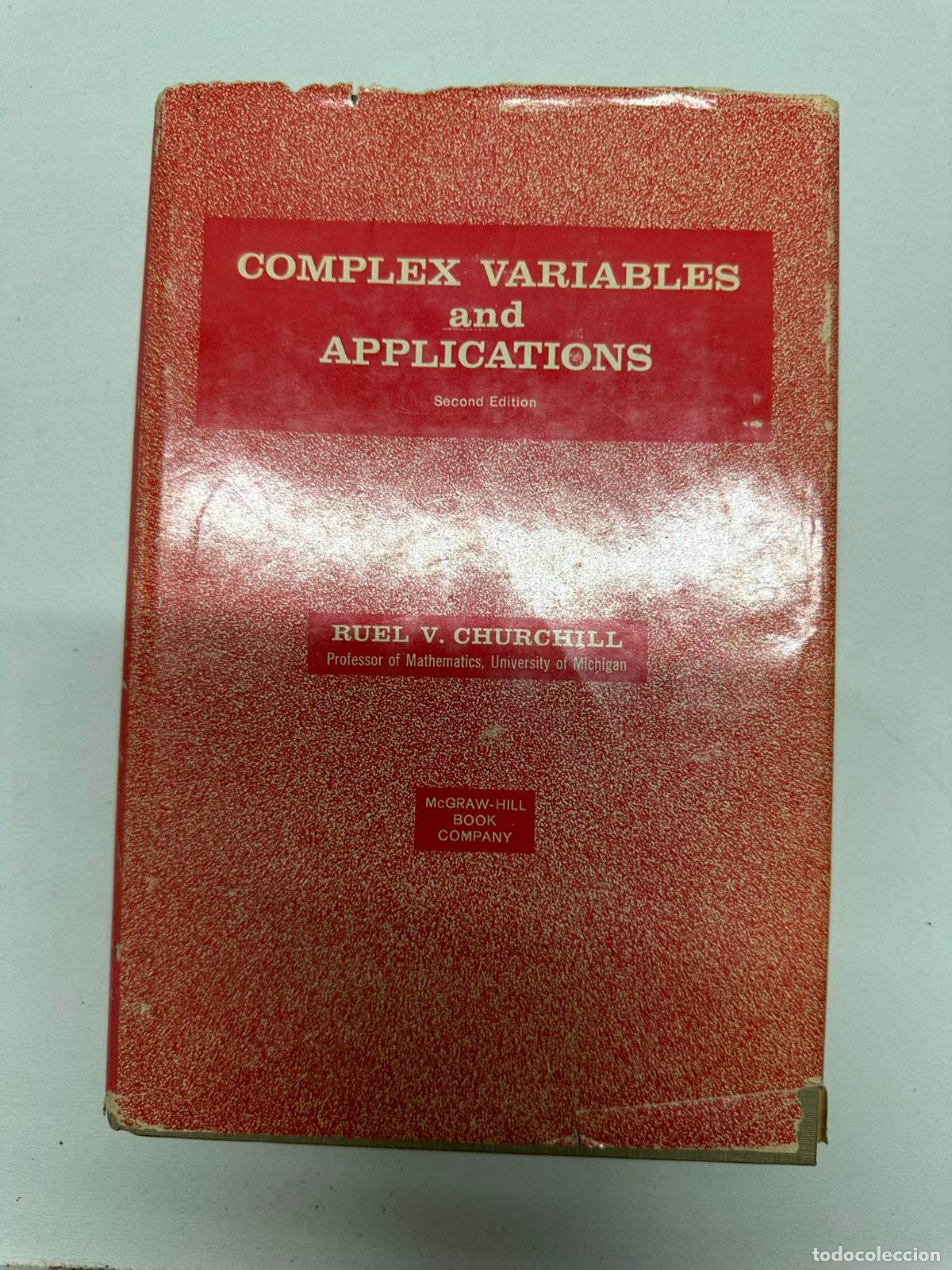 Libros de segunda mano de ciencias: Complex variables and applications Ruel V. Churchill - Foto 1