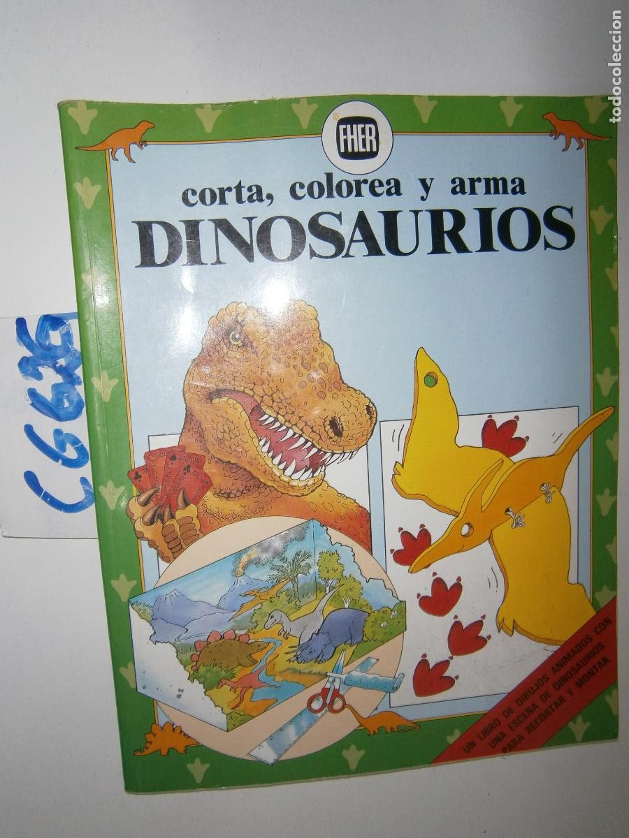 Libros de segunda mano: CORTA, COLOREA Y ARMA DINOSAURIOS - Foto 1