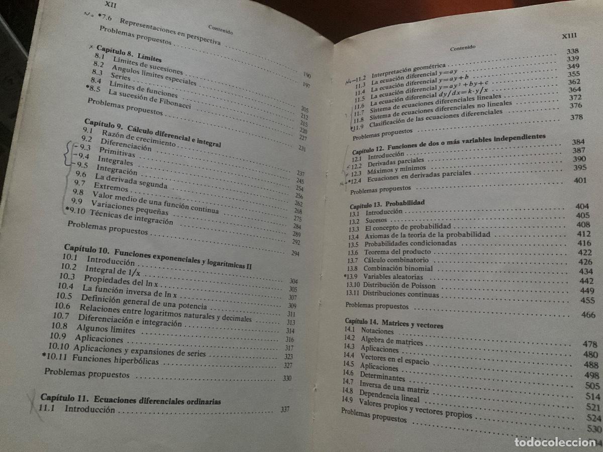 Libros de segunda mano de ciencias: MATEMATICAS BASICAS PARA BIOCIENTIFICOS BATSCHELET EDITORIAL DOSSAT SA - - Foto 6