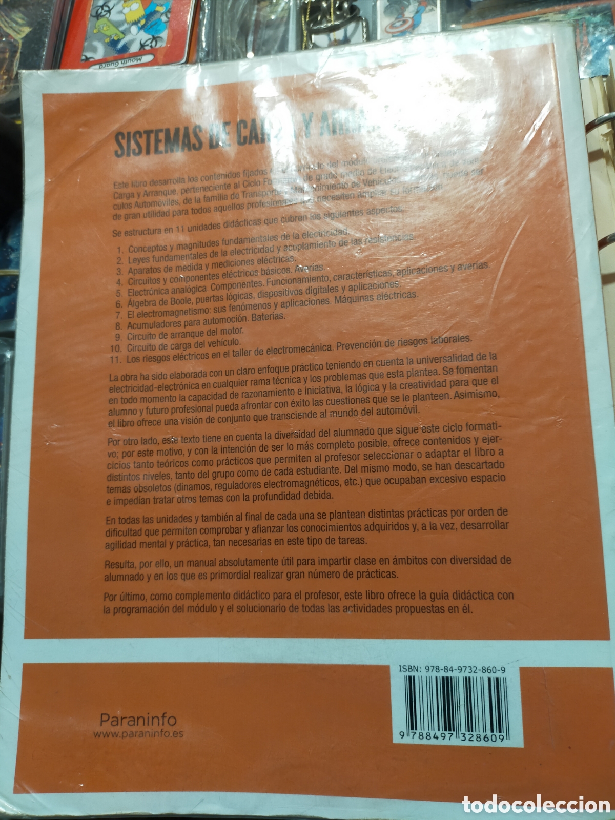 Libros de segunda mano de ciencias: SISTEMAS DE CARGA Y ARRANQUE JOSE GUILLERMO TENA S&Aacute;NCHEZ - Foto 2
