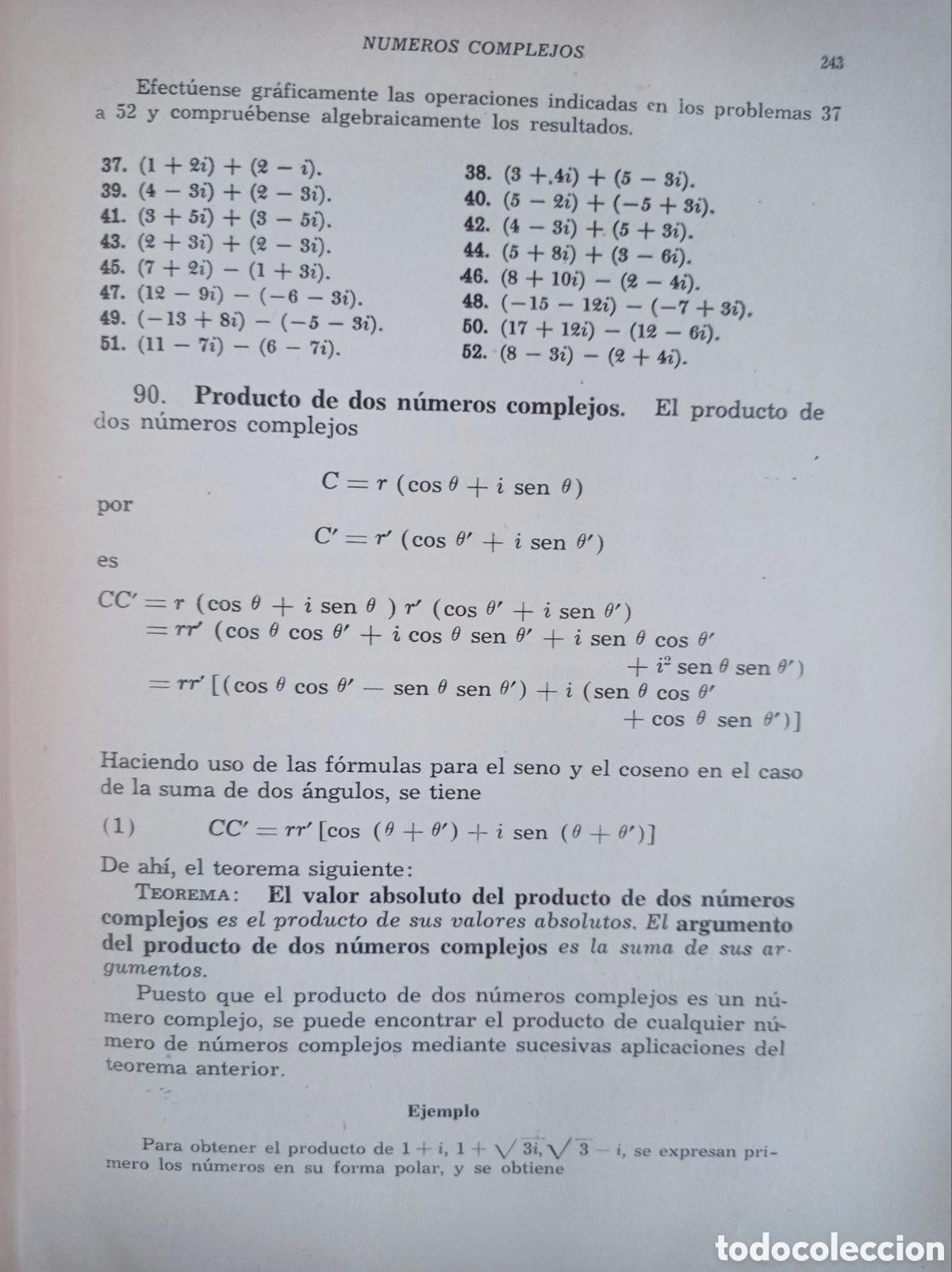 Libros de segunda mano de ciencias: &Aacute;LGEBRA. REES Y STORKS. 1&ordf; EDICI&Oacute;N. - Foto 4