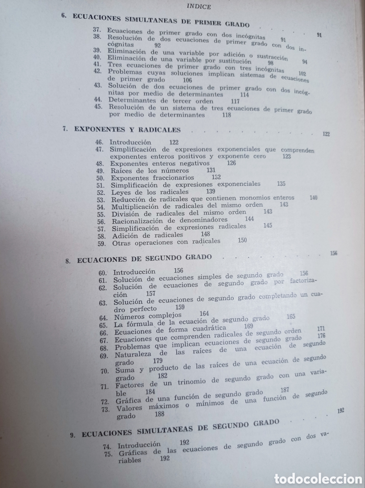 Libros de segunda mano de ciencias: &Aacute;LGEBRA. REES Y STORKS. 1&ordf; EDICI&Oacute;N. - Foto 6