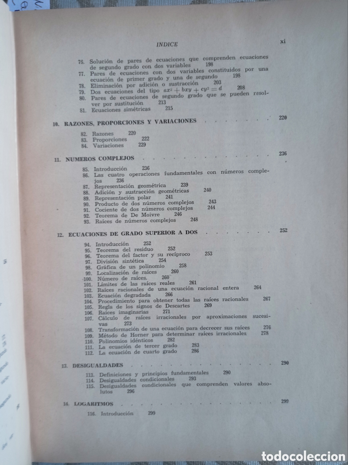 Libros de segunda mano de ciencias: &Aacute;LGEBRA. REES Y STORKS. 1&ordf; EDICI&Oacute;N. - Foto 7