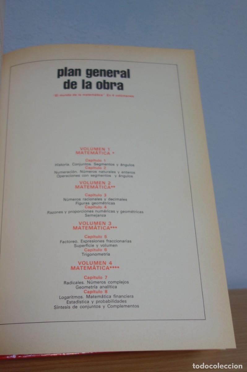 Libros de segunda mano de ciencias: El mundo de la matem&aacute;tica &ndash; Curso te&oacute;rico pr&aacute;ctico (4 tomos, 1981) - Foto 9