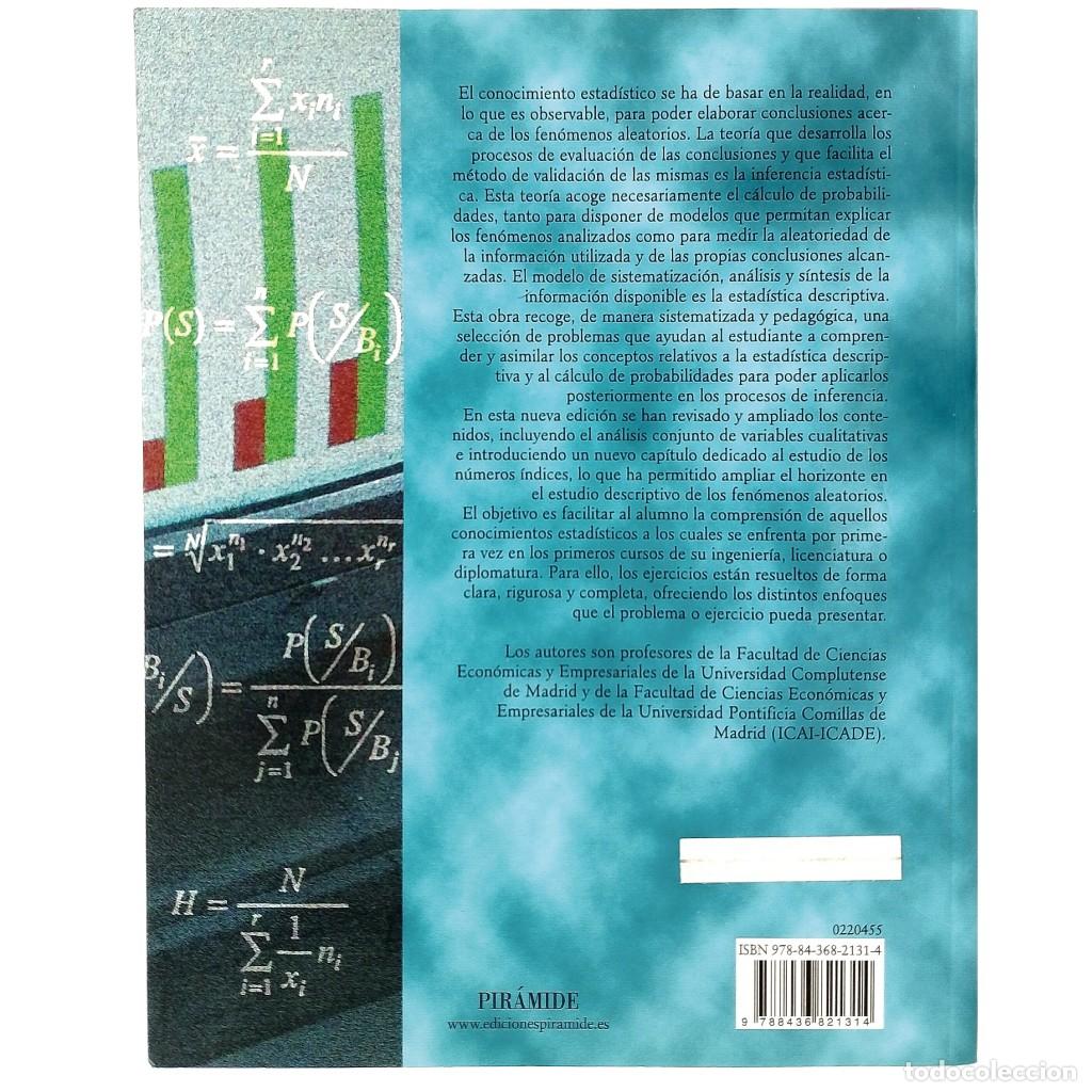 Libros de segunda mano de ciencias: ESTAD&Iacute;STICA. Problemas resueltos. Varios autores - Foto 2