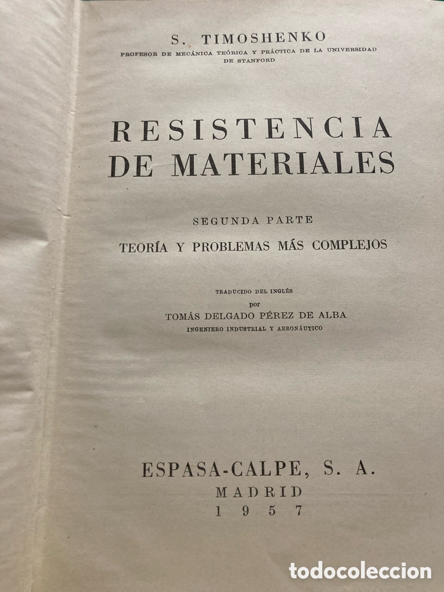 Libros de segunda mano de ciencias: Resistencia materiales chimochenko - Foto 2
