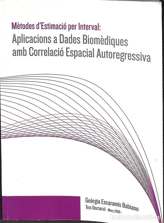 Libros de segunda mano de ciencias: M&Eacute;TODOS D`ESTIMACI&Oacute; PER INTERVAL - V.V.A - EDITORES VARIOS - Foto 1