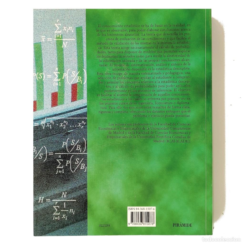 Libros de segunda mano de ciencias: ESTAD&Iacute;STICA. Problemas resueltos. Varios autores - Foto 2