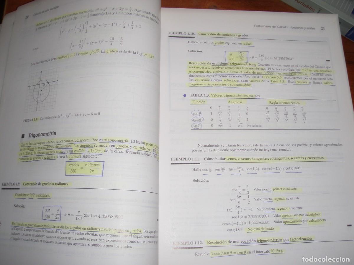 Libros de segunda mano de ciencias: CALCULO DE UNA Y VARIAS VARIABLES DOS TOMOS PRENTICE HALL - Foto 3