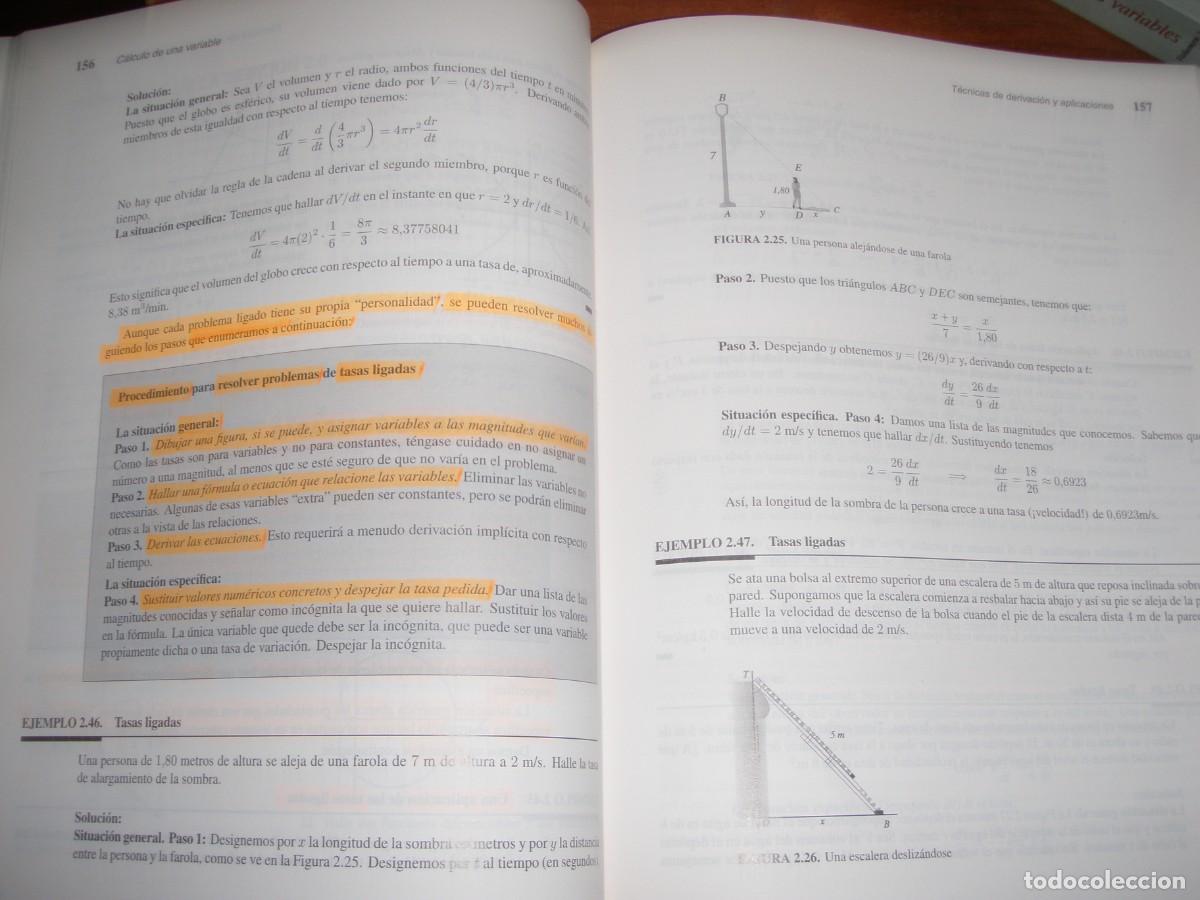 Libros de segunda mano de ciencias: CALCULO DE UNA Y VARIAS VARIABLES DOS TOMOS PRENTICE HALL - Foto 5
