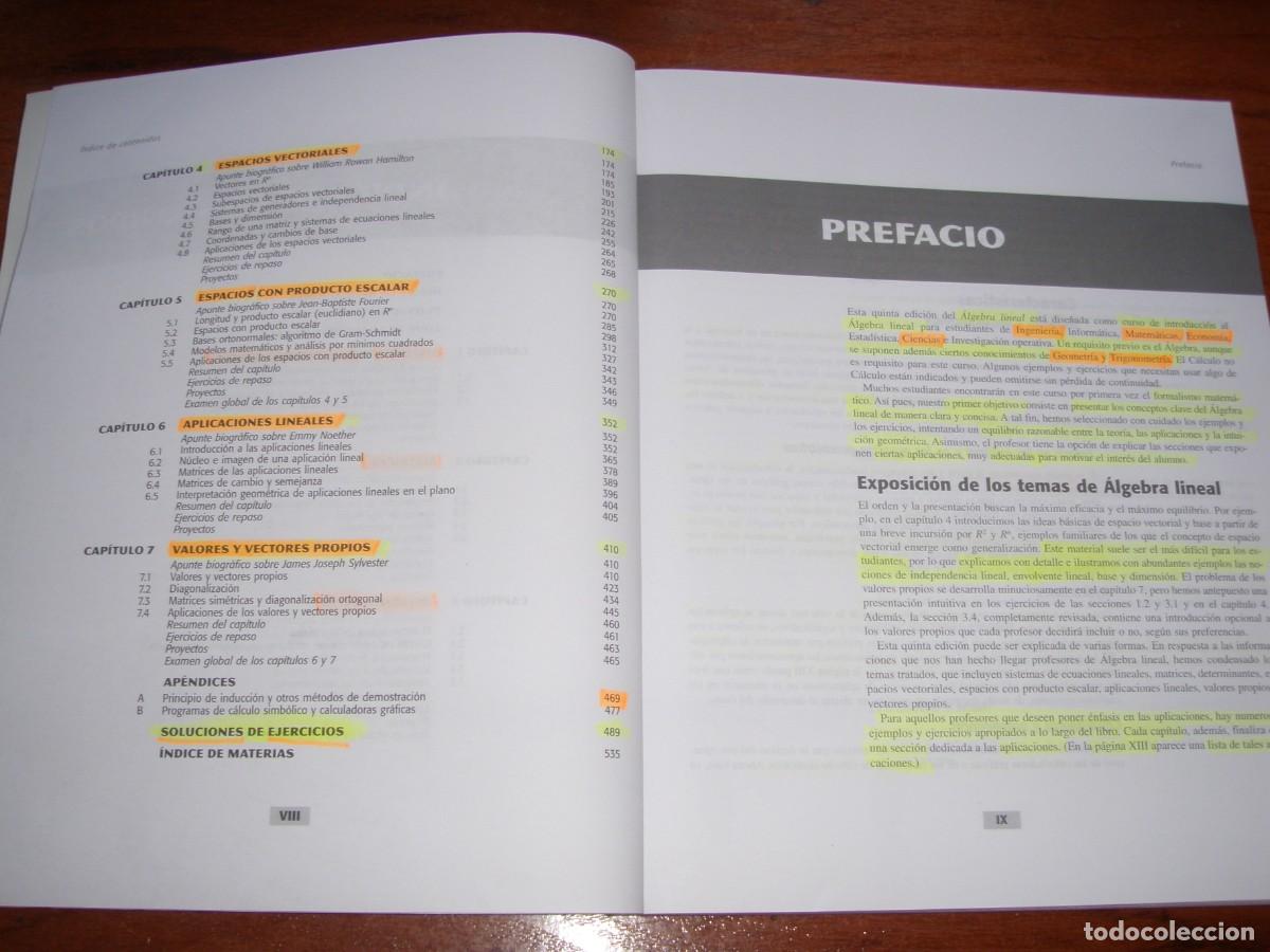 Libros de segunda mano de ciencias: ALGEBRA LINEAL ED PIR&Aacute;MIDE LARSON EDWARDS FALVO - Foto 5