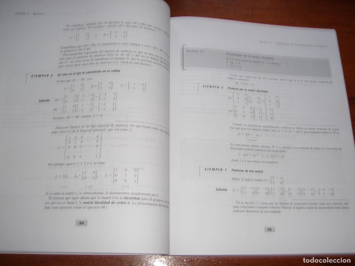 Libros de segunda mano de ciencias: ALGEBRA LINEAL ED PIR&Aacute;MIDE LARSON EDWARDS FALVO - Foto 7