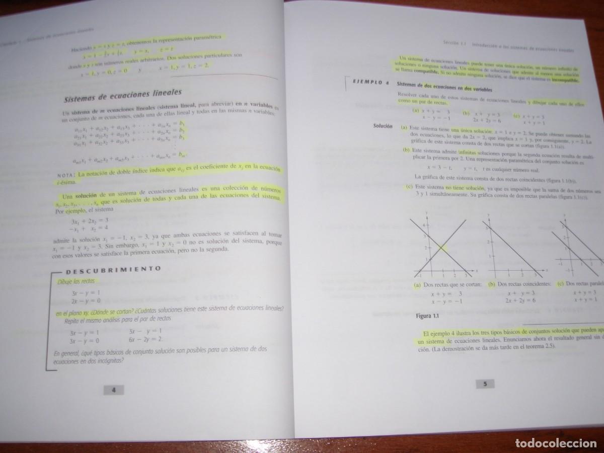 Libros de segunda mano de ciencias: ALGEBRA LINEAL ED PIR&Aacute;MIDE LARSON EDWARDS FALVO - Foto 8