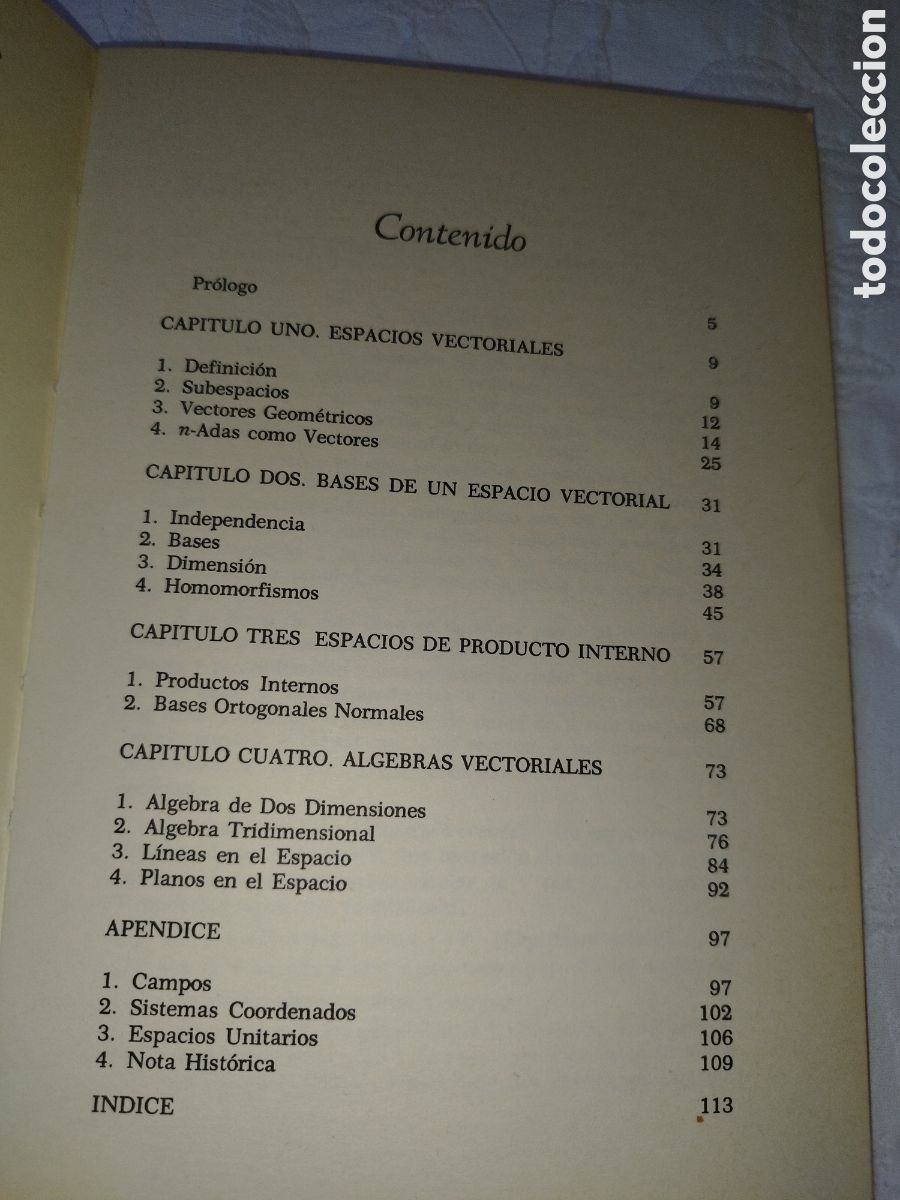 Libros de segunda mano de ciencias: RICHARD E. JOHNSON: ALGEBRA VECTORIAL. C. E. C. S. A. 1969 PRIMERA EDICION. MEXICO - Foto 4
