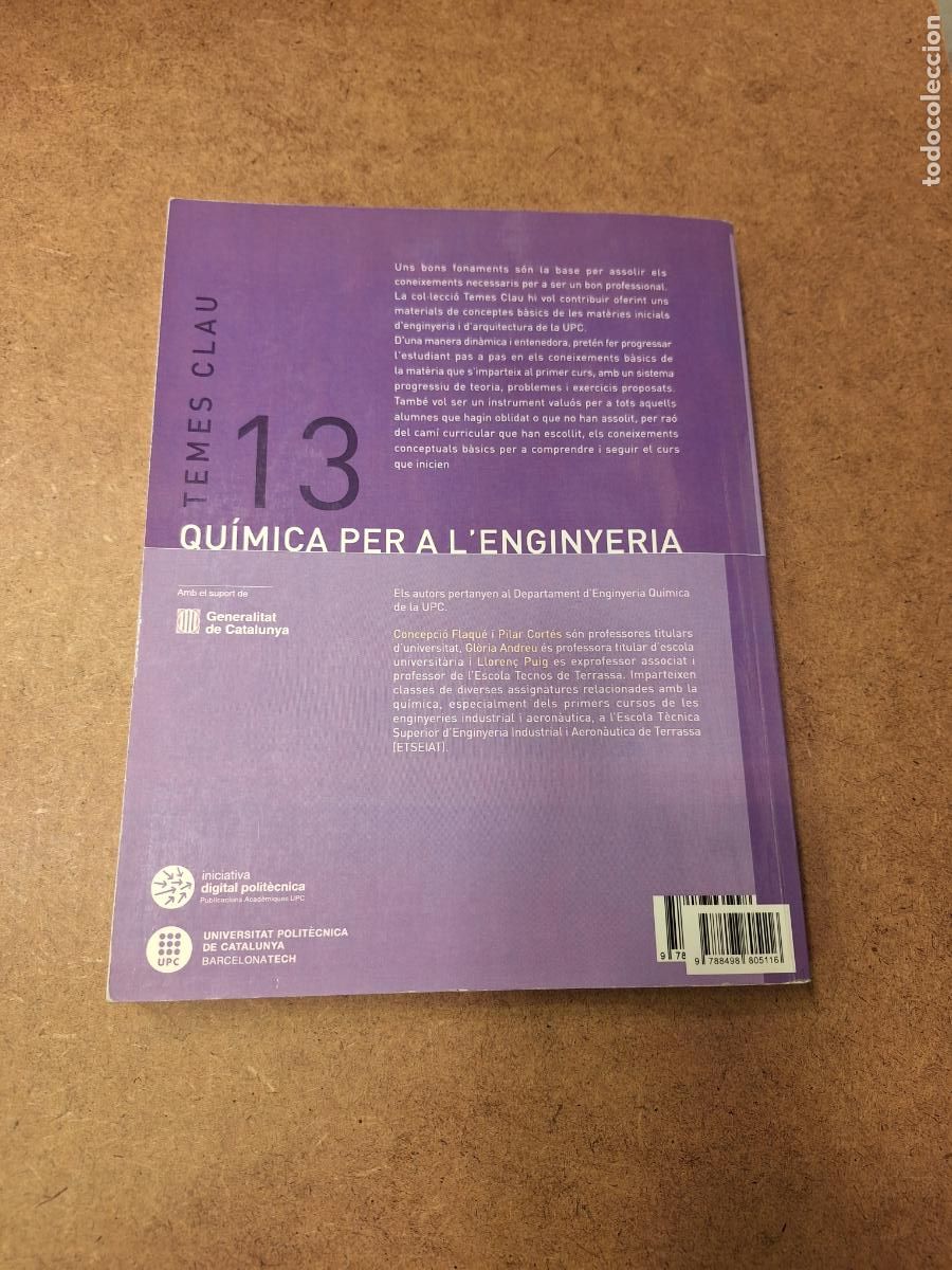 Libros de segunda mano de ciencias: Qu&iacute;mica per a lenginyer&iacute;a - Temes Clau. - Foto 2