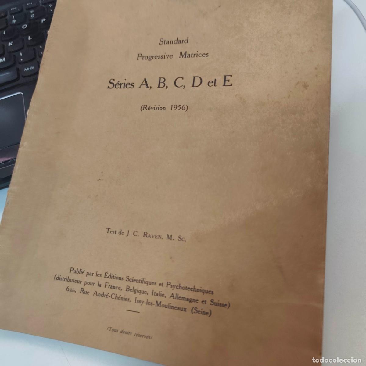 Libros de segunda mano de ciencias: STANDARD PROGRESSIVE MATRICES - Foto 1