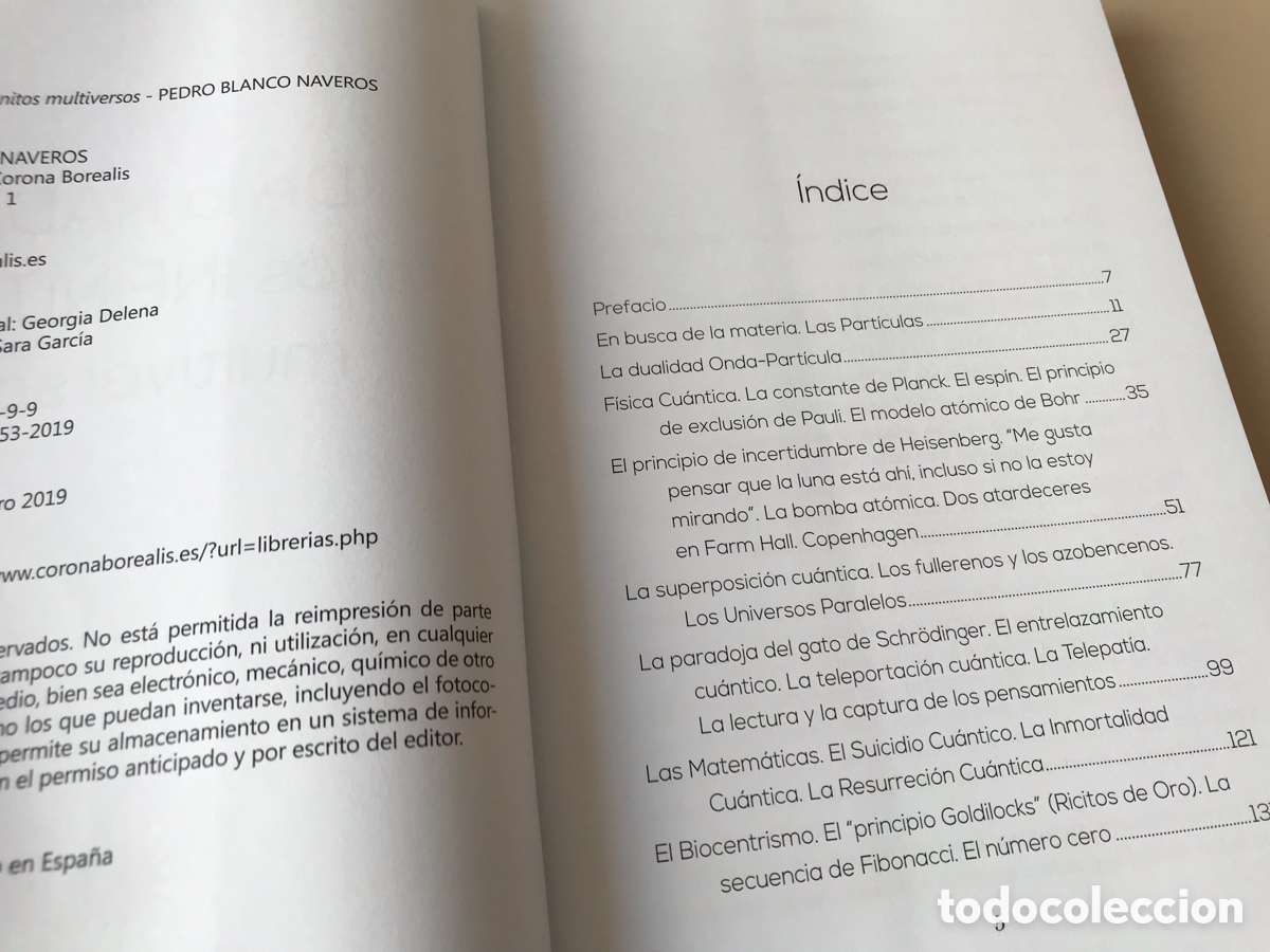 Libros de segunda mano de ciencias: De la nada a los infinitos multiversos. Pedro Blanco Naveros. Coronaborealis - Foto 5