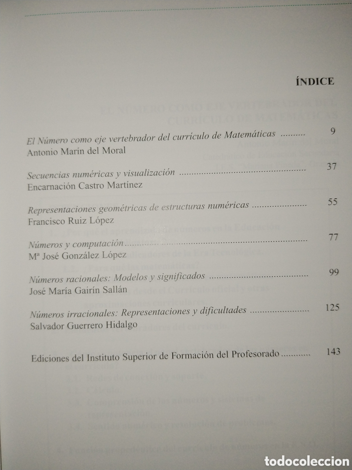 Libros de segunda mano de ciencias: El n&uacute;mero, agente integrador del conocimiento. - Foto 4