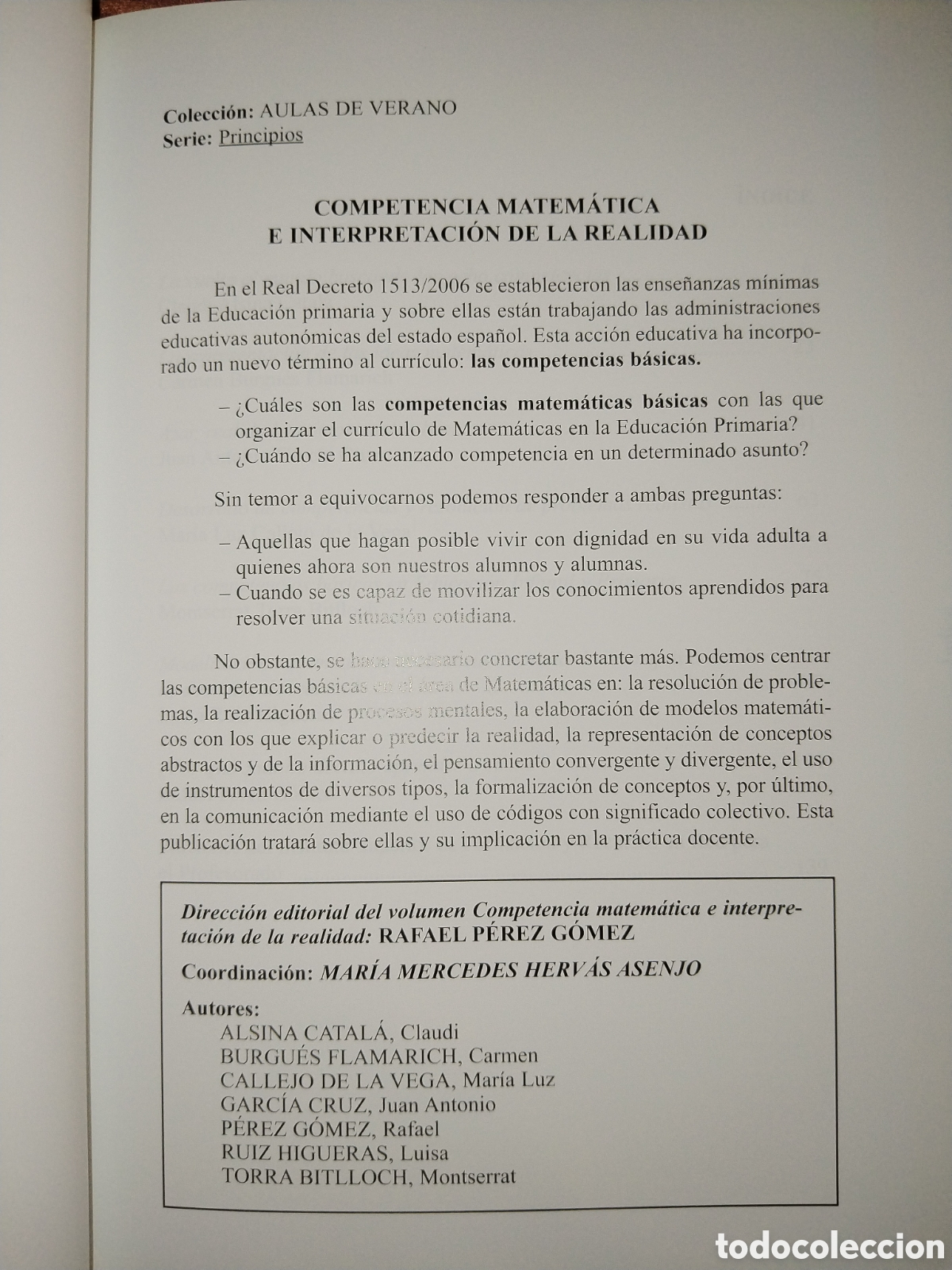 Libros de segunda mano de ciencias: Competencia matem&aacute;tica e interpretaci&oacute;n de la realidad - Foto 3