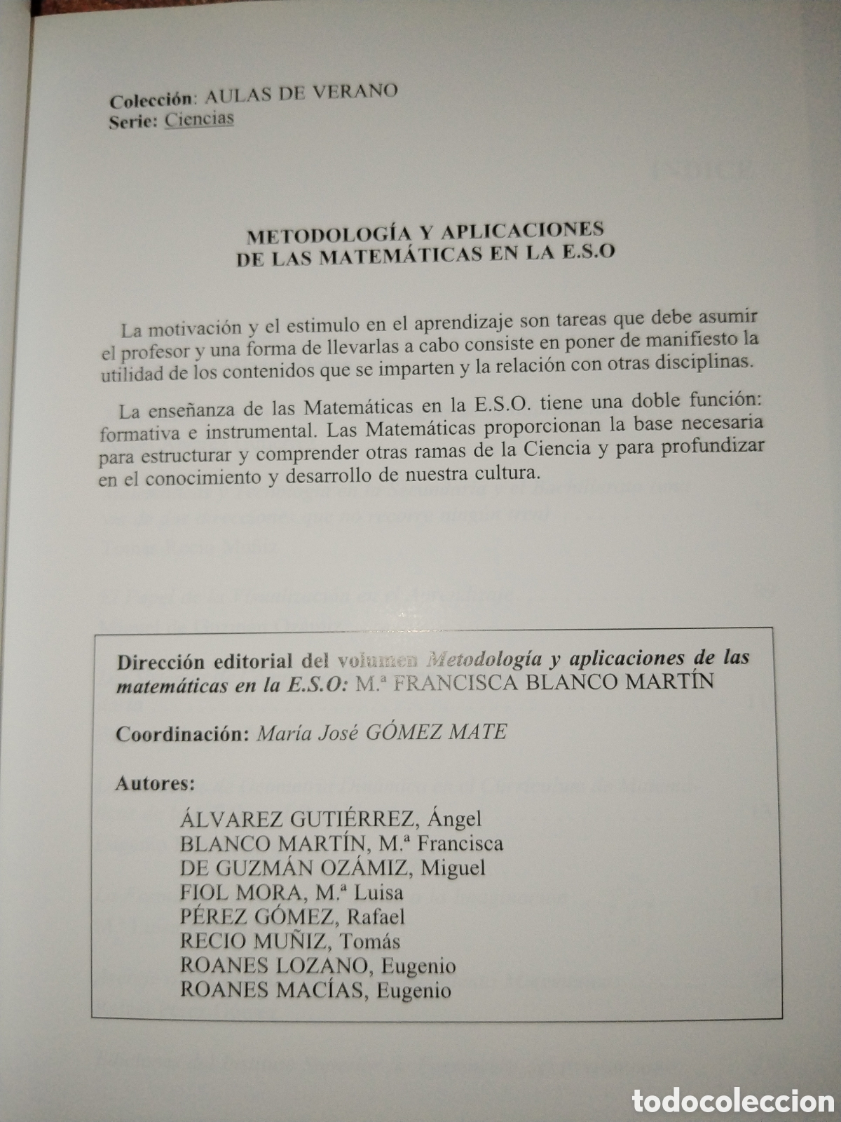 Libros de segunda mano de ciencias: Metodolog&iacute;a y aplicaciones de las matem&aacute;ticas en la ESO - Foto 3