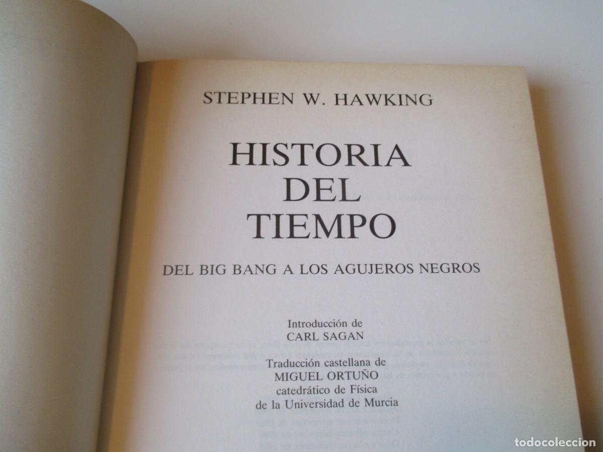 Libros de segunda mano de ciencias: STEPHEN W. HAWKING Historia del tiempo W36118 - Foto 2