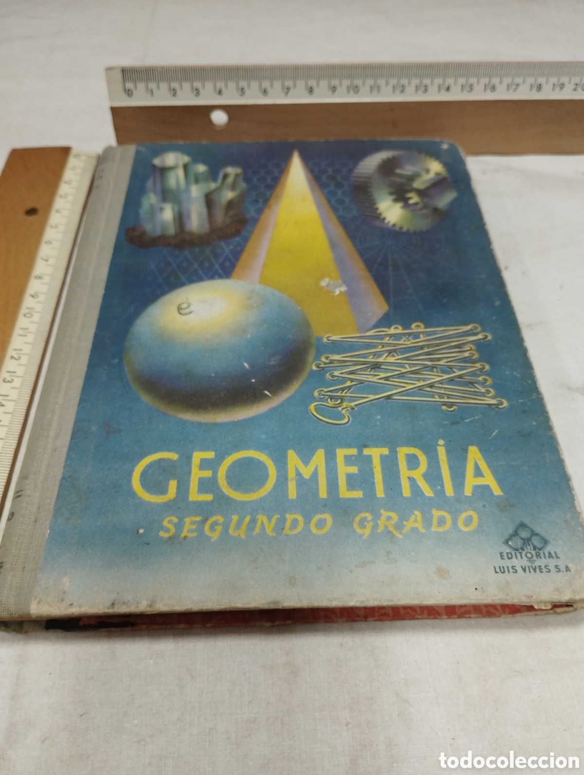 Libros de segunda mano de ciencias: Geometr&iacute;a. Segundo grado. Editorial Luis Vives, 1950 - Foto 1
