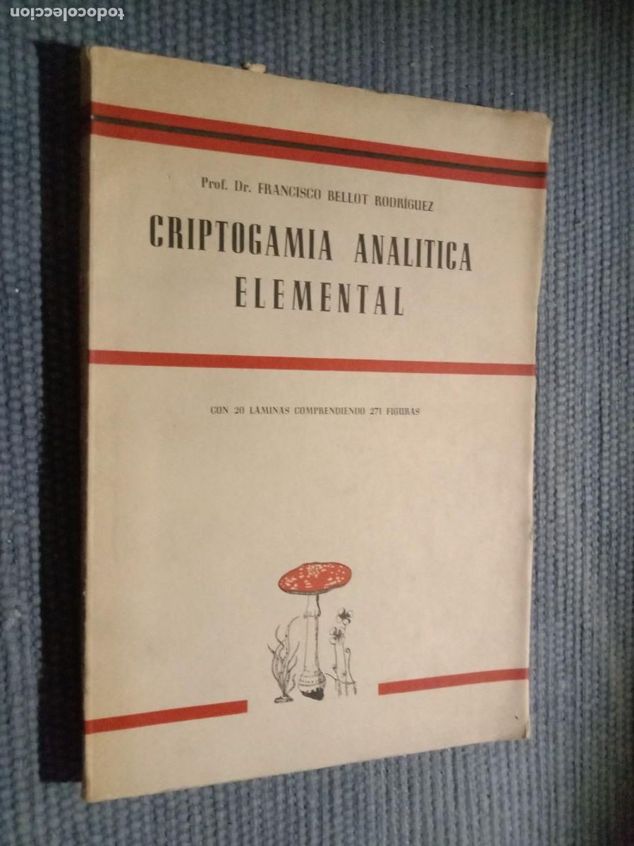 Libros de segunda mano: Criptogamia anal&iacute;tica elemental - Foto 1