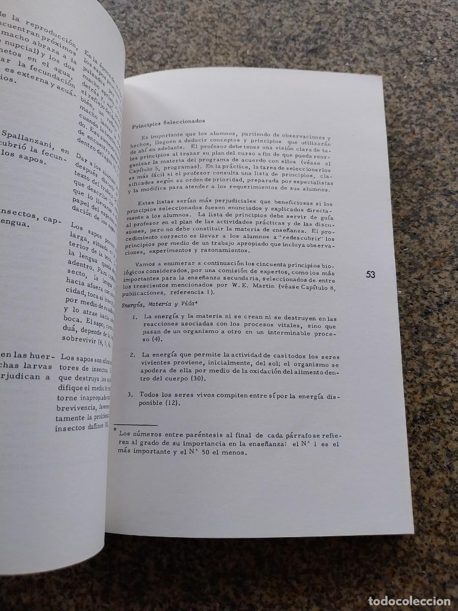 Libros de segunda mano: PRINCIPIOS BASICOS PARA LA ENSE&Ntilde;AZA DE LA BIOLOGIA -- - Foto 2