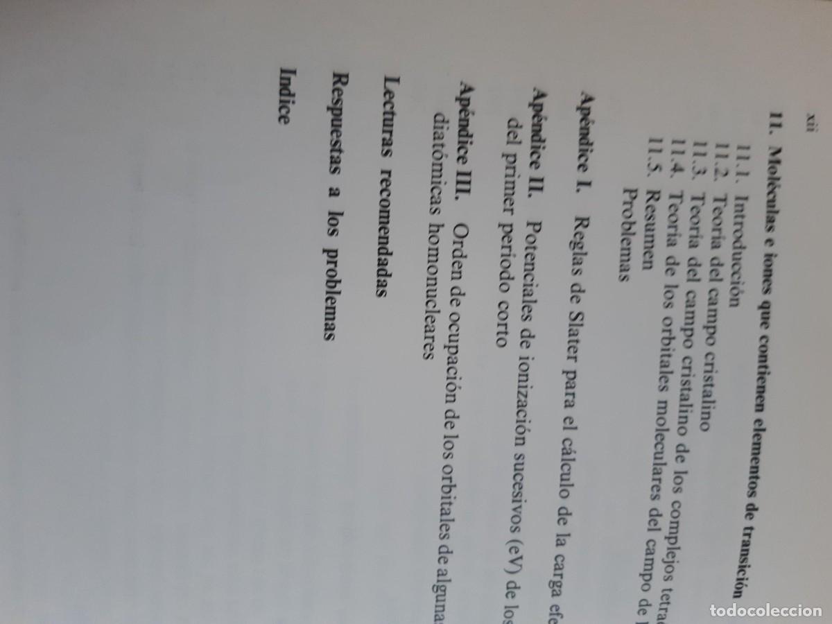 Libros de segunda mano de ciencias: Estructura at&oacute;mica y molecular Jack Barret qu&iacute;mica - Foto 6