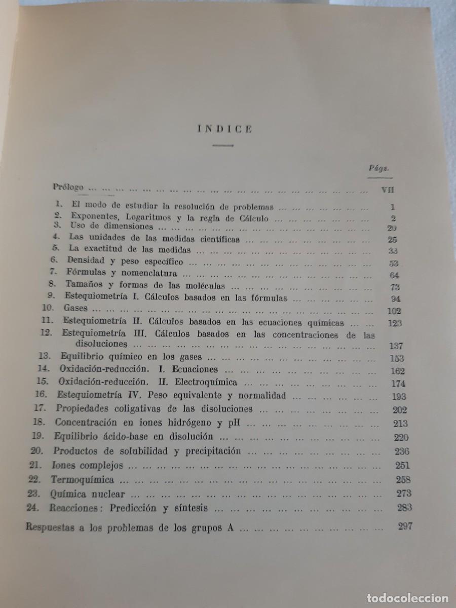 Libros de segunda mano de ciencias: PROBLEMAS DE QU&Iacute;MICA GENERAL - Pierce, C y Nelson Smith - Foto 2