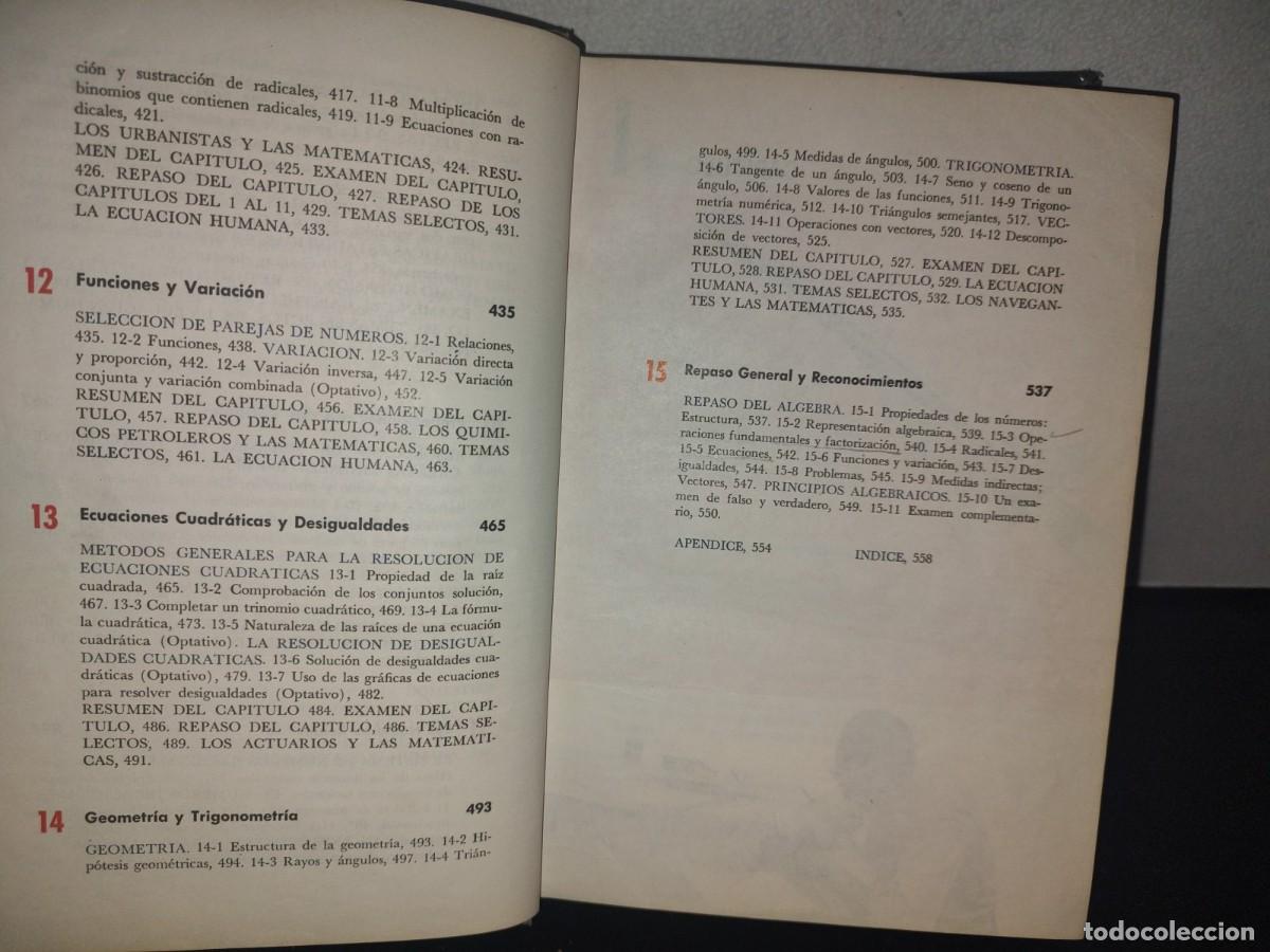 Libros de segunda mano de ciencias: 157- &Aacute;LGEBRA MODERNA. ESTRUCTURA Y M&Eacute;TODO. LIBRO 1. DOLCIANI, BERMAN, FREILICH - 1965 - Foto 10