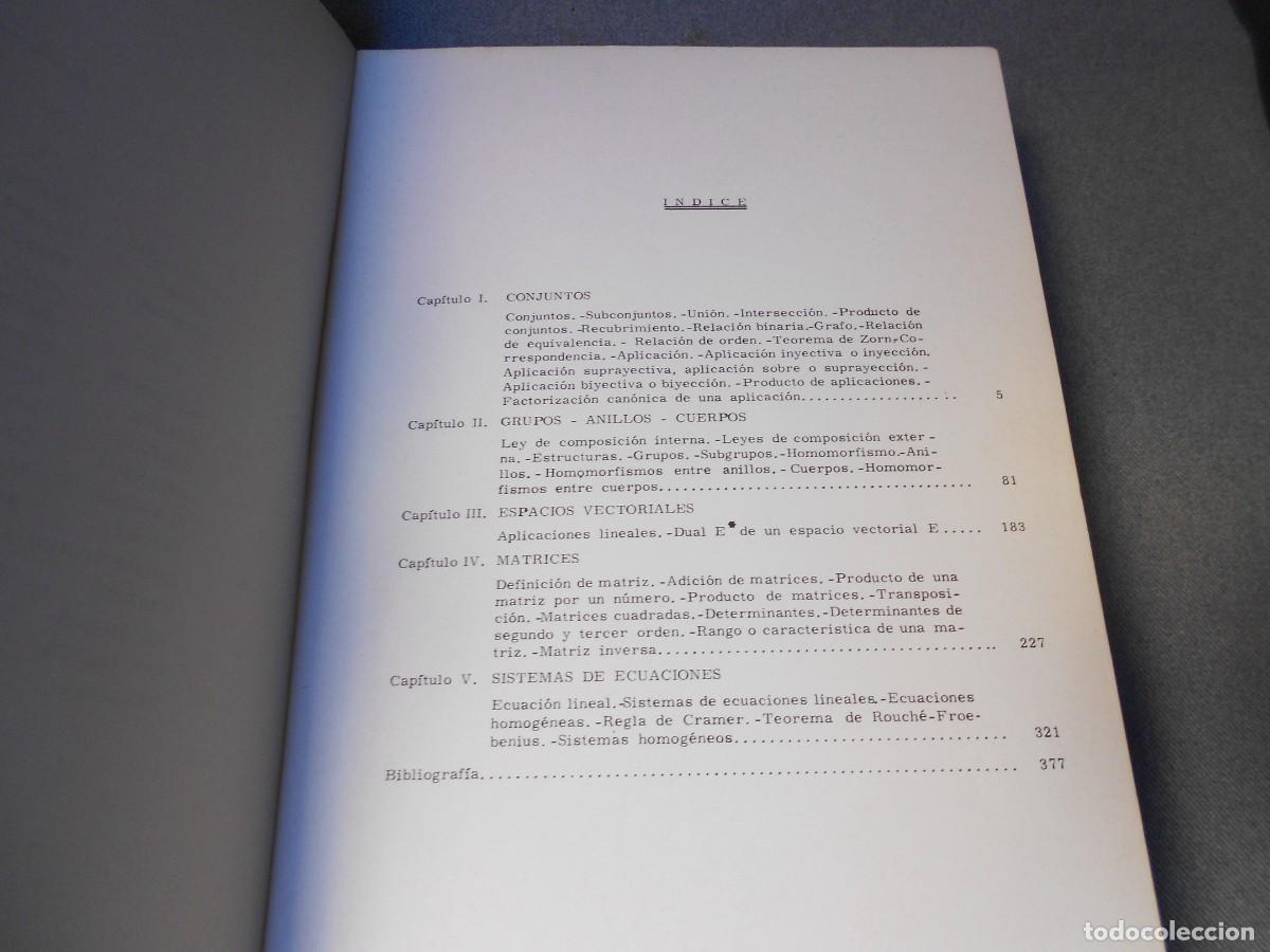 Libros de segunda mano de ciencias: PROBLEMAS DE ALGEBRA LINEAL. - Foto 4