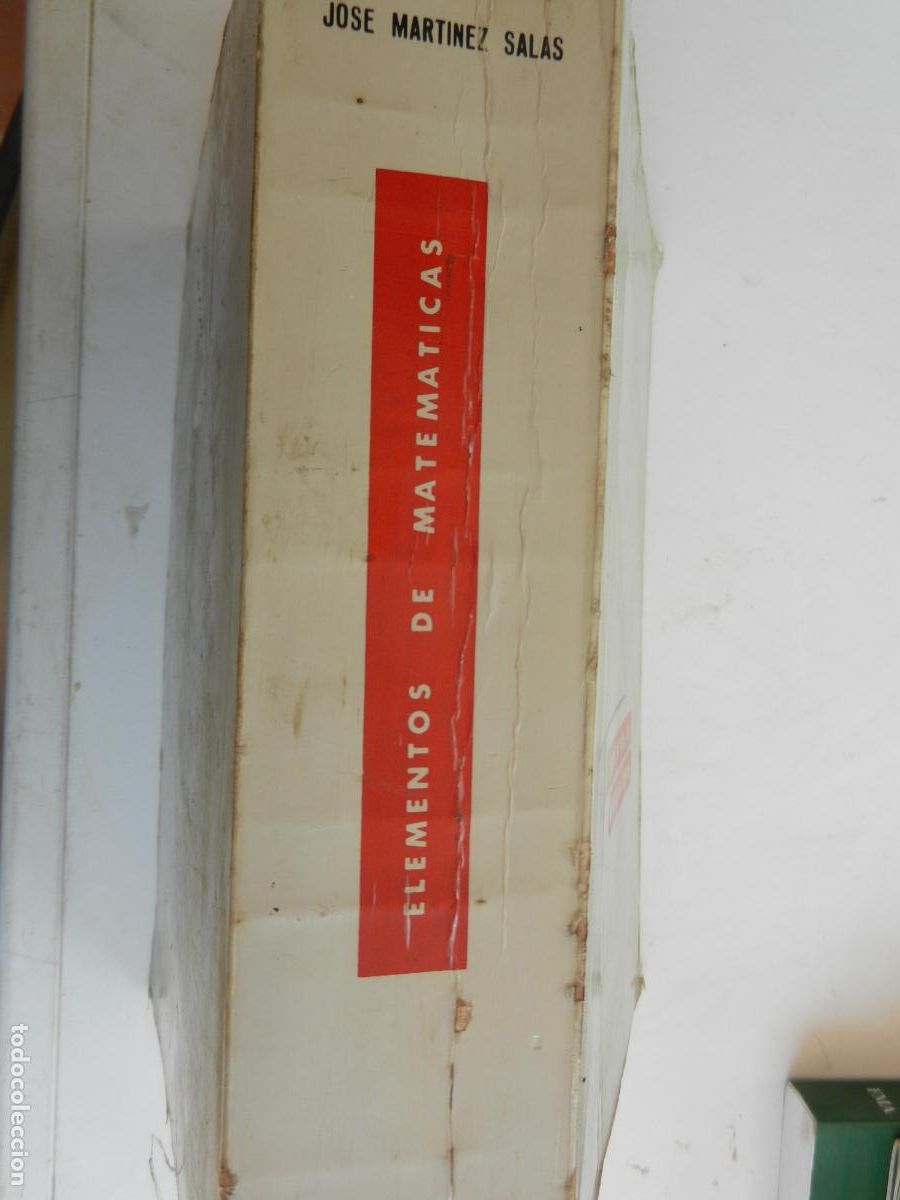 Libros de segunda mano de ciencias: ELEMENTOS DE MATEM&Aacute;TICAS - JOS&Eacute; MART&Iacute;NEZ SALAS - VALLADOLID 1975. - Foto 2