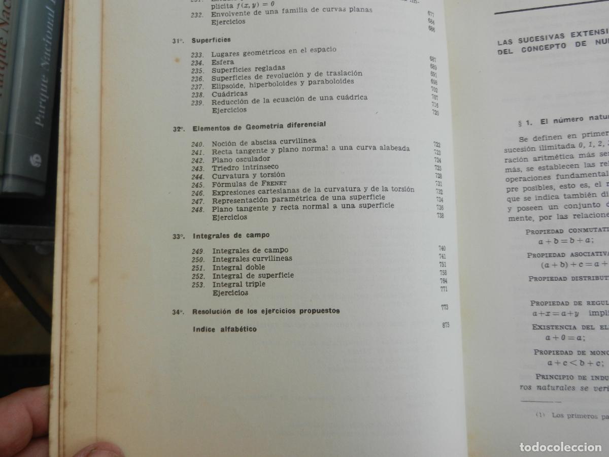 Libros de segunda mano de ciencias: ELEMENTOS DE MATEM&Aacute;TICAS - JOS&Eacute; MART&Iacute;NEZ SALAS - VALLADOLID 1975. - Foto 8