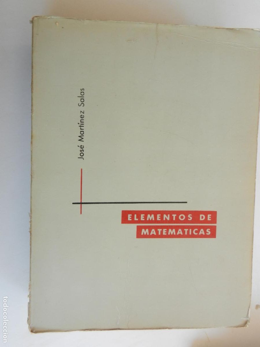 Libros de segunda mano de ciencias: ELEMENTOS DE MATEM&Aacute;TICAS - JOS&Eacute; MART&Iacute;NEZ SALAS - VALLADOLID 1975. - Foto 1