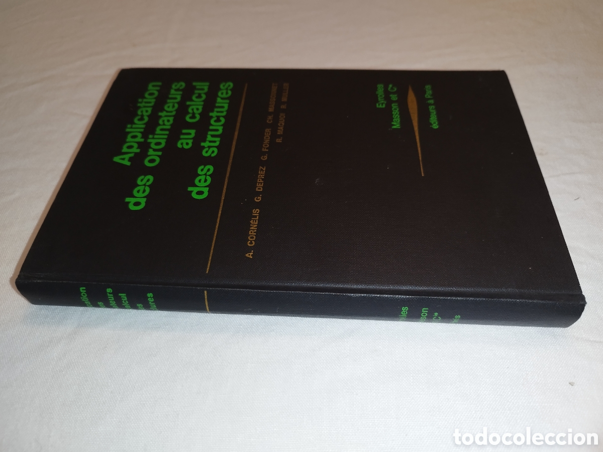 Libros de segunda mano de ciencias: APPLICATION DES ORDINATEURS AU CALCUL DES STRUCTURES. VV.AA. 1968 (en franc&eacute;s). - Foto 2
