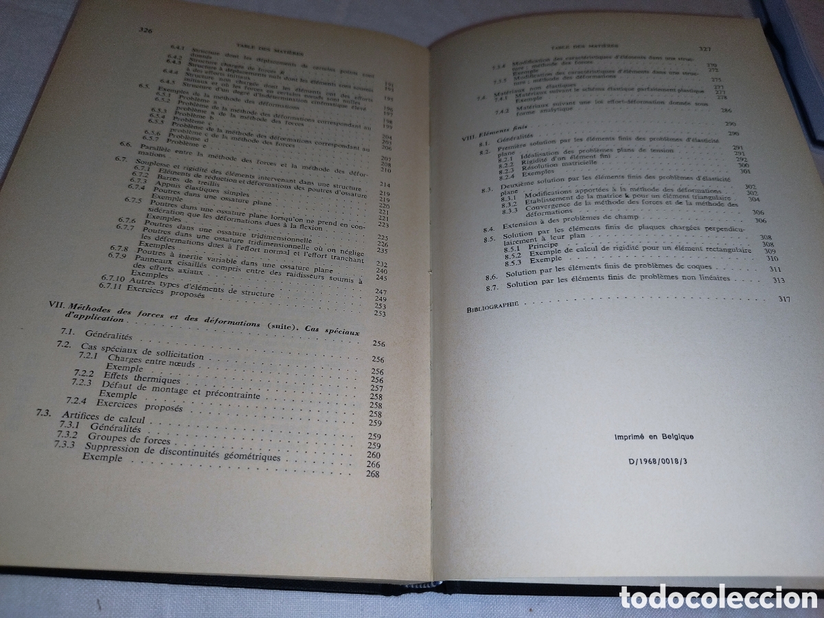 Libros de segunda mano de ciencias: APPLICATION DES ORDINATEURS AU CALCUL DES STRUCTURES. VV.AA. 1968 (en franc&eacute;s). - Foto 7