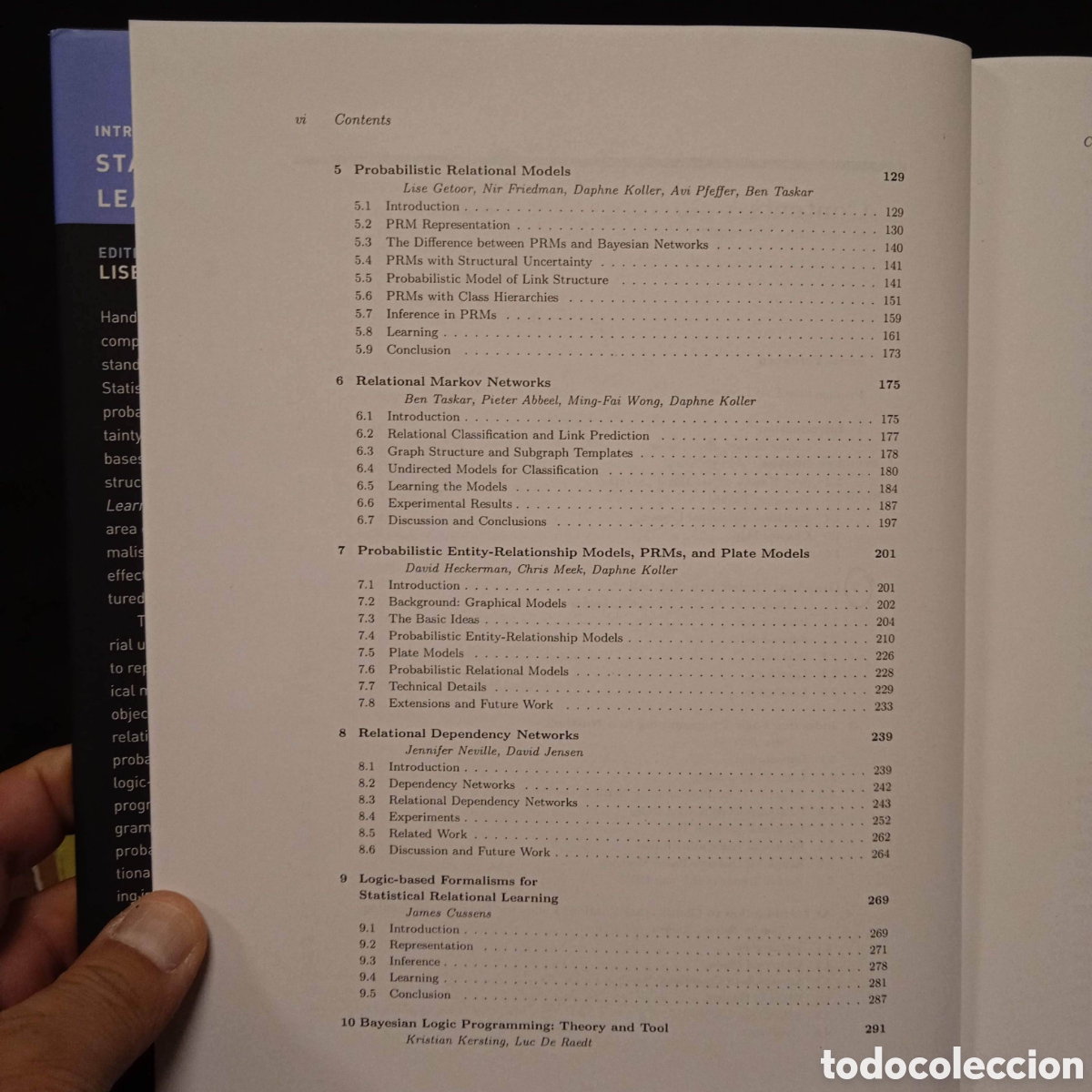 Libros de segunda mano de ciencias: INTRODUCTION TO STATISTICAL RELATIONAL LEARNING - LOSE GETOOR BEN TASKAR (EDS) - MIT 2007 - Foto 6