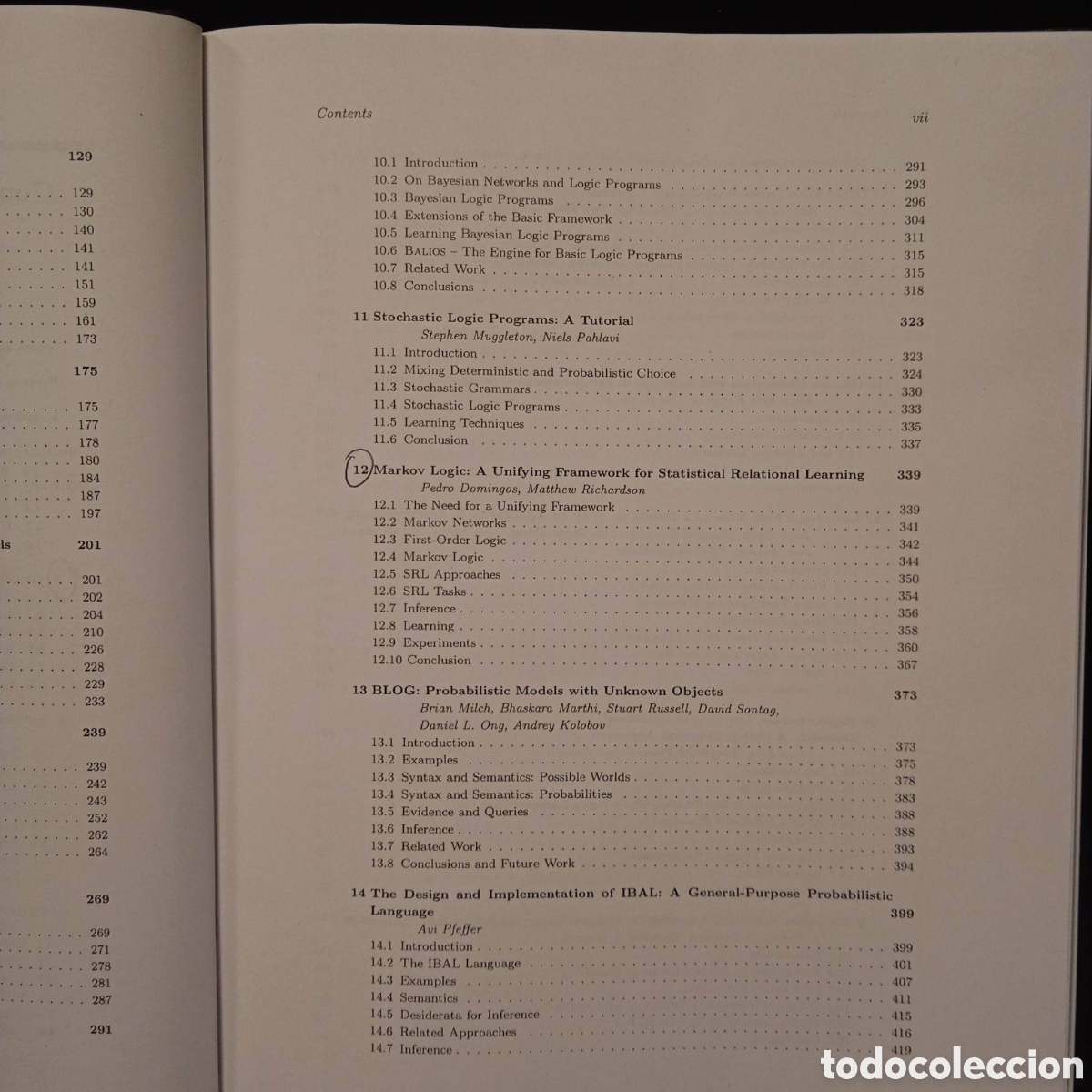 Libros de segunda mano de ciencias: INTRODUCTION TO STATISTICAL RELATIONAL LEARNING - LOSE GETOOR BEN TASKAR (EDS) - MIT 2007 - Foto 7
