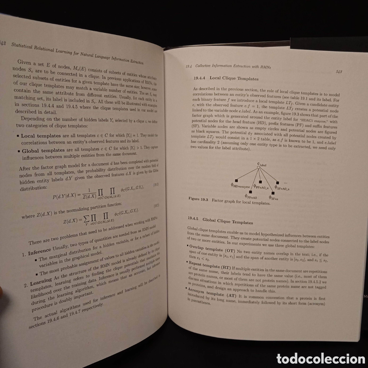 Libros de segunda mano de ciencias: INTRODUCTION TO STATISTICAL RELATIONAL LEARNING - LOSE GETOOR BEN TASKAR (EDS) - MIT 2007 - Foto 11