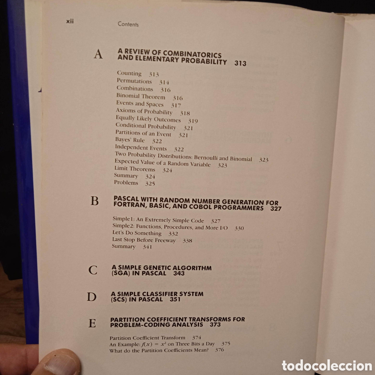 Libros de segunda mano de ciencias: GENETIC ALGORITHMS IN SEARCH OPTIMIZATION AND MACHINE LEARNING - DAVID E GOLDBERG - ADDISON-WESLEY - Foto 7