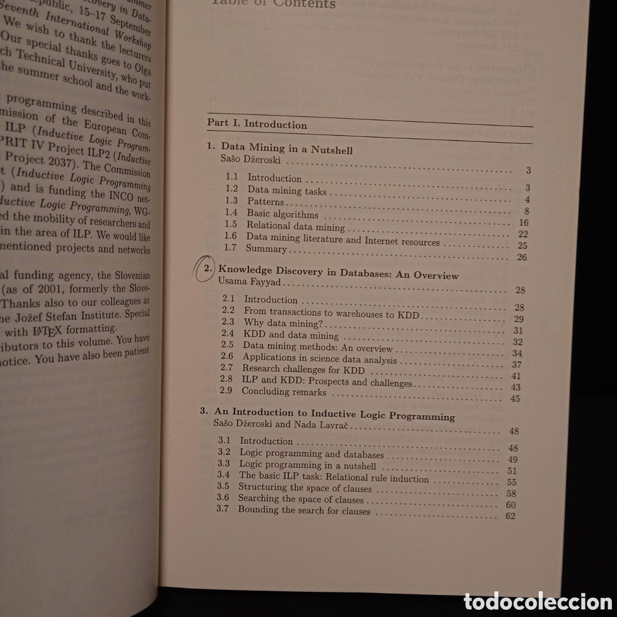 Libros de segunda mano de ciencias: RELATIONAL DATA MINING - SASO DZEROSKI NADA LAVRAC (EDS) - SPRINGER 2001 #9418 - Foto 4